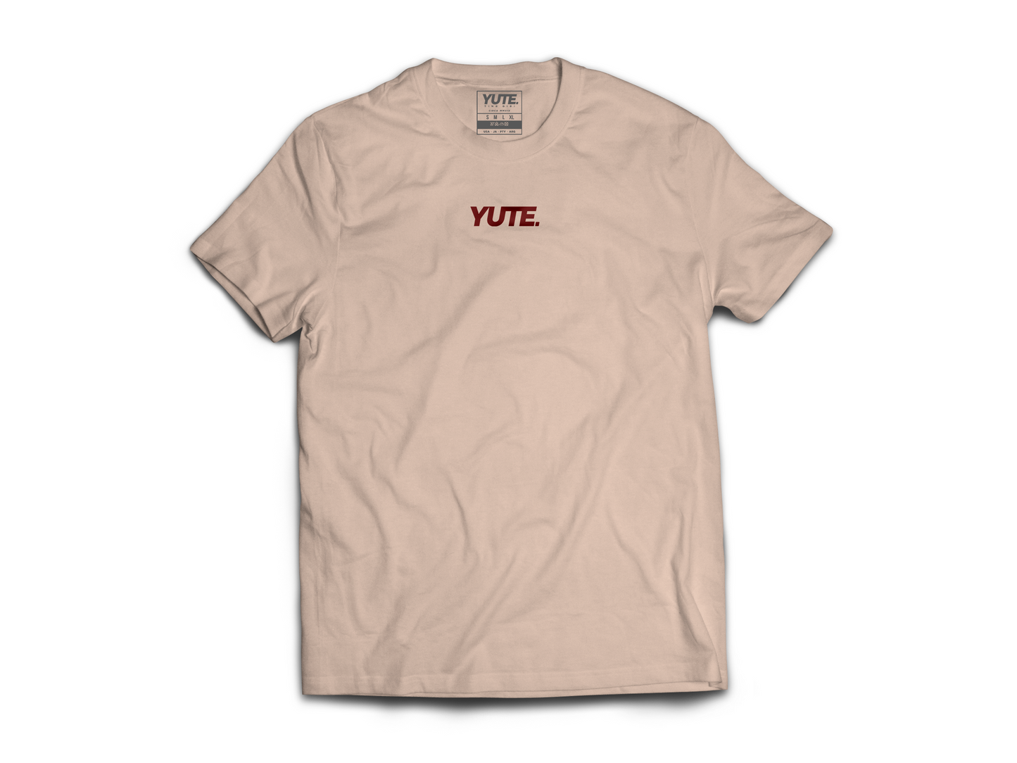 KLASSIK TEE [SAND/BURGANDY]